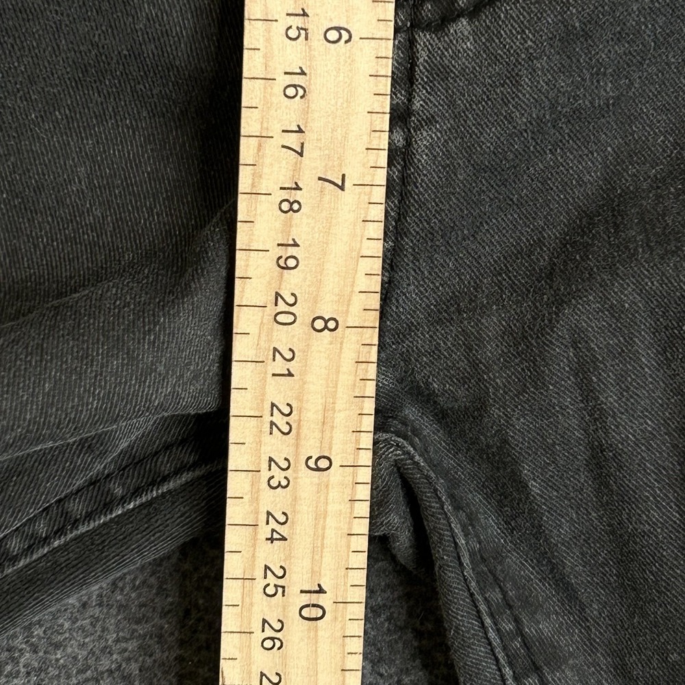 Insight Denim Skinny Jeans Women's 6 Black Charcoal Floral Ankle Zip Stretch 28" - Picture 12 of 15